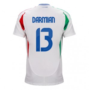 Fotbalové Dres Itálie Matteo Darmian #13 Venkovní Oblečení ME 2024 Krátký Rukáv